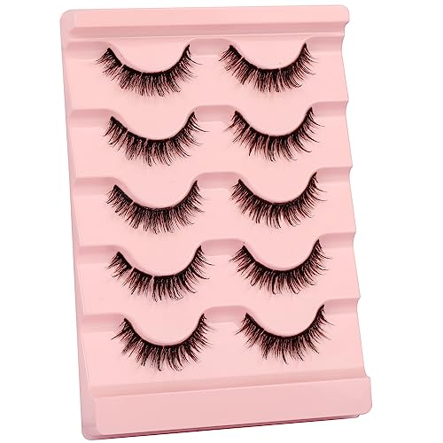 False Eyelashes Cluster D Curl Russian Strip Lash Natural Look Fluffy Wispy Individual Cat Eye Lashes DIY 50 Cluster Eyelashes Extension 3D Volum