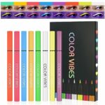 LOPHE Neon Liquid Eye Liner, 8 Colors Waterproof Smudgeproof Long Lasting Matte Eyeliner Set, Colorful Fluorescent Rainbow Eyeliner, Glow In UV L