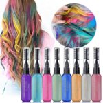 Hair Chalks for Girls, 8 Coloured Hair Dye Temporary, Washable Hair Spray Colour for Kids Men and Woman
