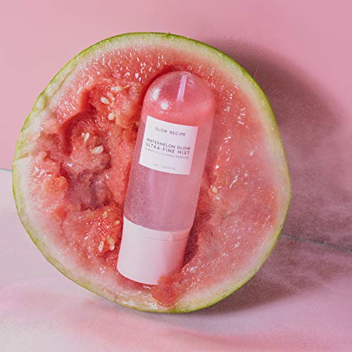 Glow Recipe Watermelon Glow Ultra-Fine Face Mist - Hyaluronic Acid Spray Moisturiser for Fresh, Glowing Skin - Hydrating Face Mist with Hibiscus