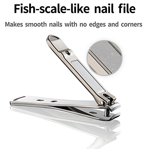 Nail Clippers,Fingernail and Toenail Cutters, Sharp and Durable Nail Cutter,Made of Medical Grade Stainless Steel,Nail Clipper Gift for Men and W