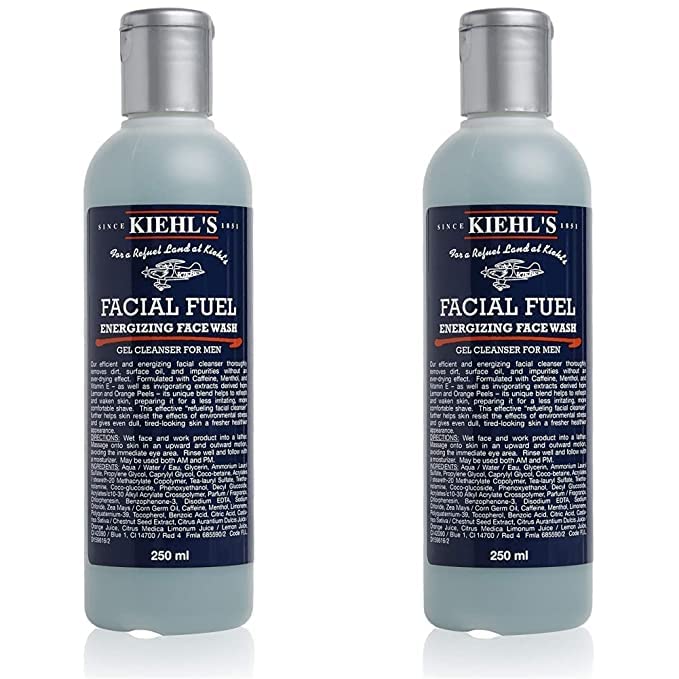 Kiehl’s Facial Fuel Energizing Face Wash Gel Cleanser for Men 500ml