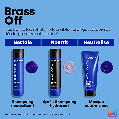 Matrix | Brass Off | Blue Toning Conditioner to Correct Orange Undertones for Lightened Brunette Hair, Total Results