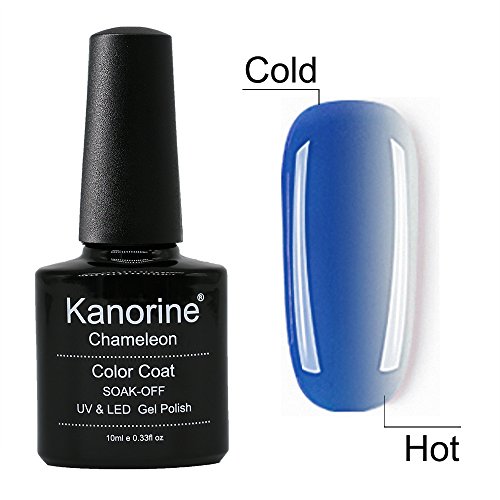 Kanorine Temperature Color Changing Gel Nail Polish UV LED Soak Off Gel Varnish Manicure Colour Changing Art Gel Polish 10mL