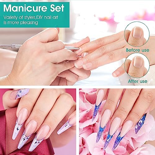 Giantree 4Pcs Nail Care Kit, Cuticle Trimmer with Cuticle Pusher Durable Dead Skin Clipper Professional Manicure Tools for Fingernails and Toenai
