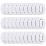 100 Pack Clear Disposable Ear Protectors Waterproof Ear Covers for Hair Dye, Shower, Bathing
