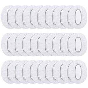 100 Pack Clear Disposable Ear Protectors Waterproof Ear Covers for Hair Dye, Shower, Bathing