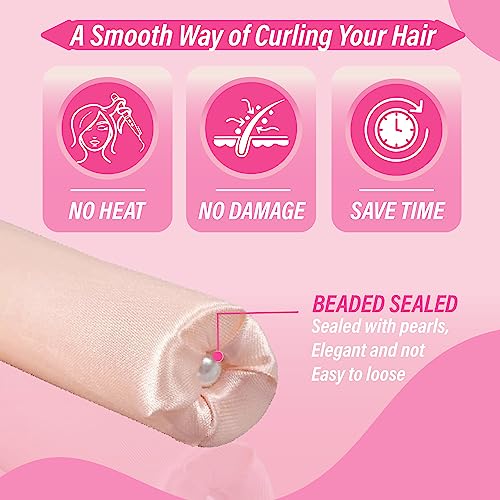 Heatless Curlers Headband No Heat Hair curler Rod For sleeping Overnight curls headband Heatless Curls Roller Heatless Hair curlers Set No Heat C