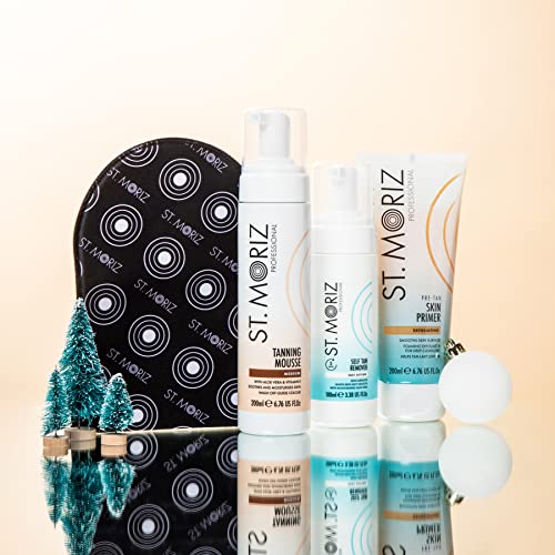 ST MORIZ PROFESSIONAL MEDIUM TANNING MOUSSE, TAN REMOVING FOAM & PRE-TAN SKIN PRIMER, FAKE TAN, AMAZON EXC BUNDLE