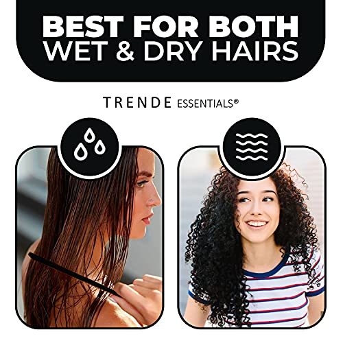 Trende Essentials Wide Tooth Comb 1 Pc - Detangler And Heat Resistant With Proper Ventilation-Especially Designed For Wet Curly Hair With Suitabl