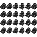 Hanyousheng 24 Pcs Mini Hair Clips, Mini Claw Clips, Plastic Mini Hair Claws, Non slip Hair Clip, Hair Accessories for Women and Girls(Black)