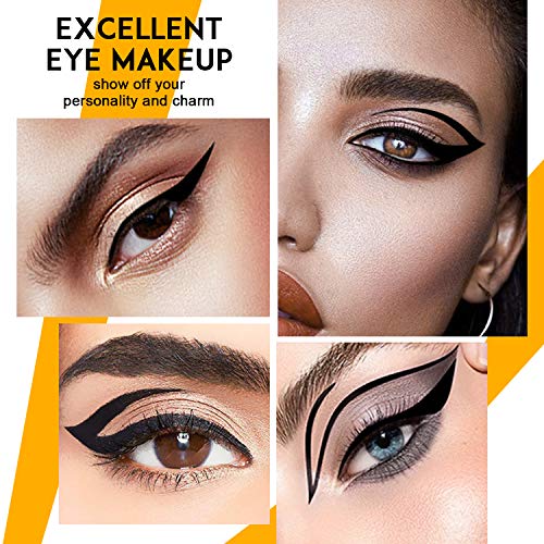 Magic Liquid Eyeliner, Black Waterproof Eye Liners, Long-Lasting, Sweatproof and Smudgeproof, Super Slim Eyeliner Pen Gel, Professional Eye Makeu