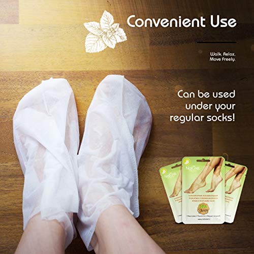 Foot Mask Moisturizing Socks – Natural Pedicure Treatment for Silky Feet –Hydrating, Deeply Moisturizing for Callus, Rough Hard Skin, Cracked Hee