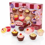 Style Girlz Cosmetics Kids Lip Balm - Set of 8 Cupcake Lip Gloss - Girls Lip Balm Make-up Set
