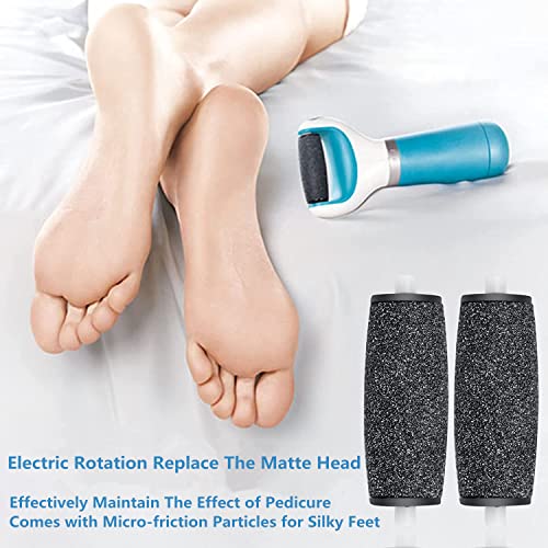 AOYU 8PCS Replacement Rollers Heads Refills for Scholl Velvet Smooth Electric Foot File Roller Refills Pumice Stone for Feet Hard Skin Pedi Rolle