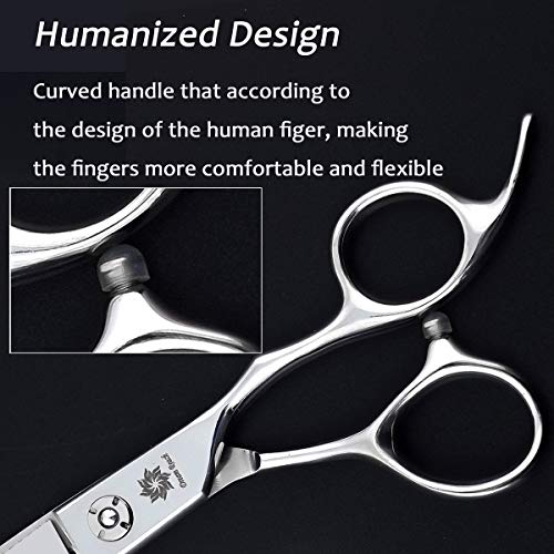 Dream Reach 6" Professional Hair Cutting Scissors Japan 440C Steel Thinning Scissor for Men/Women Cutting for Salon/Barber/Home (Straight Scissor