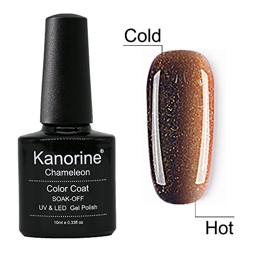 Kanorine Temperature Color Changing Gel Nail Polish UV LED Soak Off Gel Varnish Manicure Colour Changing Art Gel Polish 10mL