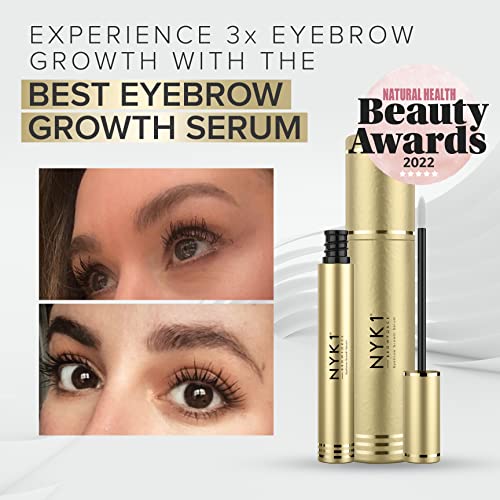 NYK1 BrowForce Eyebrow Growth Serum (8ml) FULLER BROWS Eyebrow Serum And Lash Serum For EXCEPTIONAL RESULTS - Brow Serum And Eyelash Growth Serum