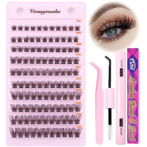 Lash Clusters DIY Eyelash Extension 110 Cluster Lashes Natural Look D Curl Individual Lashes Extension Wispy Mega Volume Eyelash Clusters Extensi