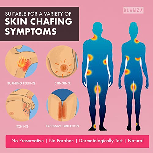 Glamza Chub Rub Anti Chafing Cream Smooth Skin Full Body Solution Sports Running Hands Feet Care 50g