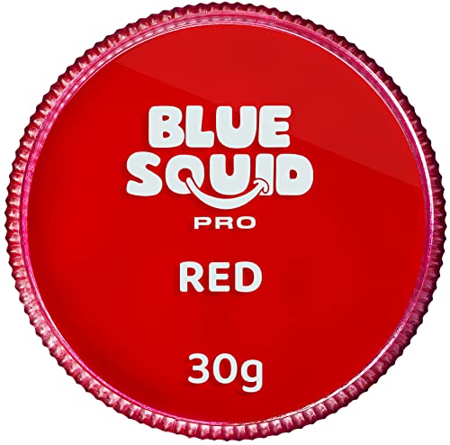 Blue Squid PRO Face Paint - Classic White (30gm), Professional Water Based Single Cake Face & Body Paint Makeup Supplies for Adults Kids Hallowee