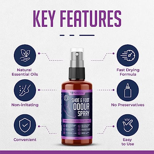 Shoe & Foot Odour Spray | Antibacterial Odor Eliminator For Smelly Feet | 200ml