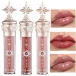 Tinted Lip Balm - Mirror Gloss Lip Stain/Lip Plumper Gloss/Moisturizin Nude Lipstick Liquid Lipsticks (Blushing Cinnamon, 707)