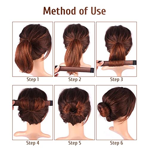 Sularpek 3PCS Hair Bun Maker, Bun Makers For Hair, Hair Donut Bun Maker, French Twist Bun Shaper For Girls Women,3 Colors