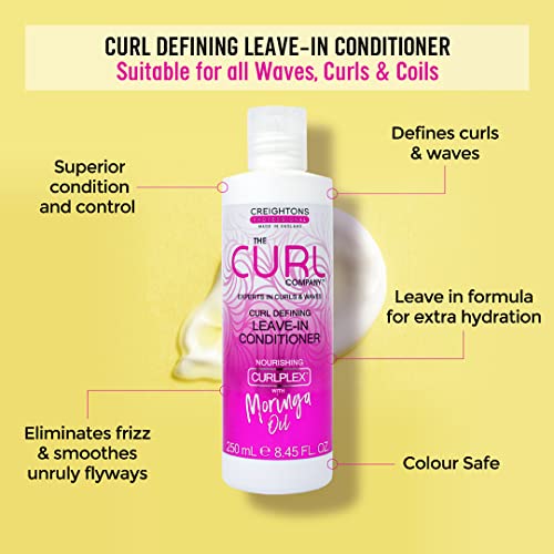 The Curl Company Curl Defining Leave-In Conditioner (250ml) - Professionally Formulated with Nourishing Curplex with Moringa Oil. Experts in Curl