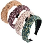 Headbands for Women Alice Bands Adult Women Boho Beauty Wide Top Knot Turban Fabric Hairband No Slip Headwear Elastic Hair Hoops Fashion Hair Acc