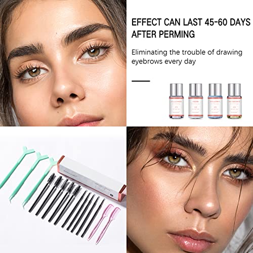 Eyebrow Lamination Kit,Professional Brow Lift Kit,DIY Eye Brow Lift Kit for Natural Trendy Shaping Brow,Thicker Brows, Easy to Use and Long Lasti