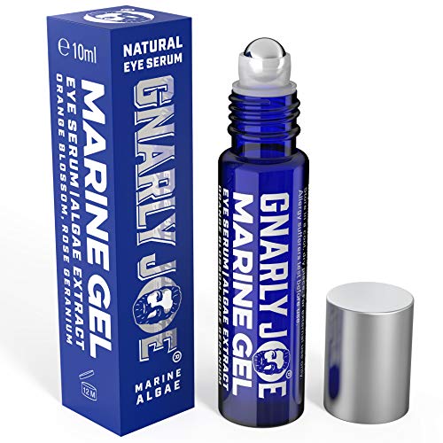 Gnarly Joe Eye Serum for Men - 10ml - Hyaluronic Gel With Cooling Rollerball Applicator - Rejuvenates Tired Eyes, Puffiness and Dark Circles - Ey