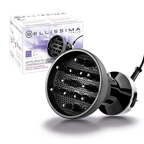 Bellissima Ceramic Diffon Hot Air Diffuser for Curly Hair, 700 W, 2 Air/Temperature Combinations, Gentle Heat Technology, Frizz-Free Curls Equipp