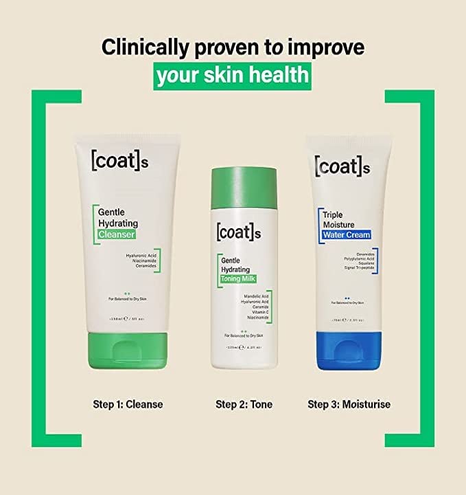 Skincare Set (150ml + 125ml + 75ml, Cleanser/Toning Milk/Water Cream)