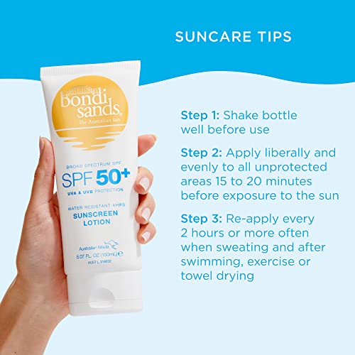 Bondi Sands Sunscreen Lotion SPF 50+ | Non-Greasy Broad-Spectrum Formula Moisturises and Protects Skin, Water Resistant Up To 4 Hours, and Cruelt