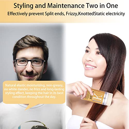 Hair Wax Stick, Hair Finishing Stick Edge Control Anti-Frizz Non-greasy Hair Pomade Stick, Styling Products for Fly Away and Edge Frizz Hair 2.7