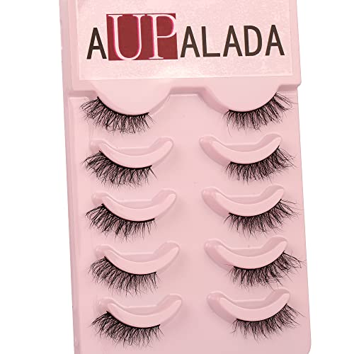 False Eyelashes Half Lashes Natural Wispy Cat Eye lashes Fluffy Volume Strip 1/2 lashes Accent Corner 3/4 Eye Lashes Cluster DIY Fake Eyelashes P
