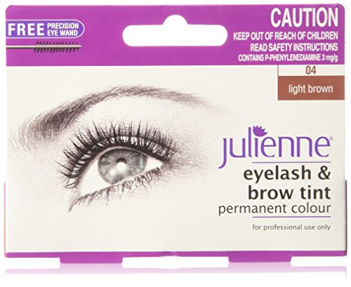 Julienne Eyelash and Eyebrow Permanent Midnight Black 01 Colour Tint 15ml