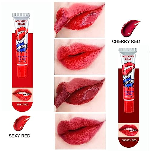 peel off lip stain, 6 pcs lip stain peel off, Tattoo Magic Color Lip Gloss Sets, 6 Colors, Lip Stain for Women Colorful Glossy Lipstick Waterproo