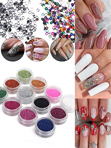 Deciniee Practice Hand for Acrylic Nails,Silicone Hand Practice Model 200 Pcs Nail Tips Set,Professional Nail Art Hand Tools Adjustable False Fin