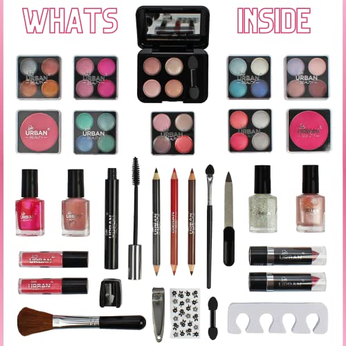 Love Urban Beauty - 60 Piece Dazzling Vanity Case Cosmetic Beauty Travel Carry Box Gift Set