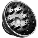 Hairizone Universal Diffuser for Hair Dryers with Nozzle D=1.7"-2.6" for Curly or Wavy Hair Styling, Dry and Gain Maximum Volume without Frizz Bl