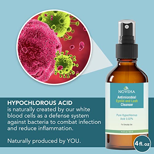 Eyelid and Lash Cleanser | Fast Acting Soothing Formula, Effective Relief from Irritation, Dry Eyes, Styes and Blepharitis, 0.02% Pure and Gentle