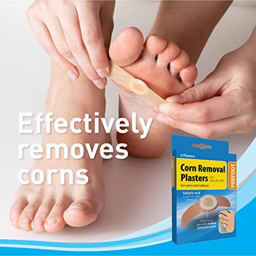 PROFOOT Corn Removal Plaster ideal for relief and removal of Corns and Callouses,6 Count (Pack of 2)