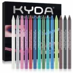 Ownest 14 Colors Eye Shadows Eyeliner Pen Set, Metallic Eyeliner Pencil Glitter Eyeliner for Women Eye Liner Professional Eye Makeup Set Colorful