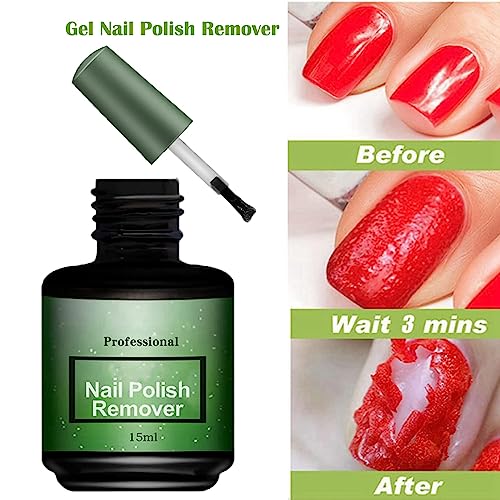 Gel Nail Polish Remover Effective Gel Polish Remover, Easily Quickly Soak off Gel Polish in 2-5 Minutes, No Need for Foil, Soaking or Wrapping, D