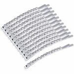 Dokpav 12 Pieces Rhinestone Bobby Pins, Crystal Hair Pin Decorations, Silver Metal Hair Clips, Barrettes Headdress, Fashion Hair Accessories for