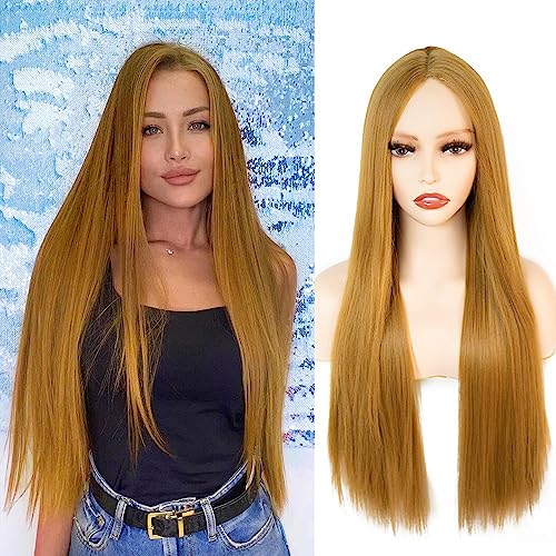 iShine Burgundy Red Wigs for Women Long Wavy Wine Red Wigs with Fringe Synthetic Wig Heat Resistant Natural Hair for Daily Party Cosplay Use Gift