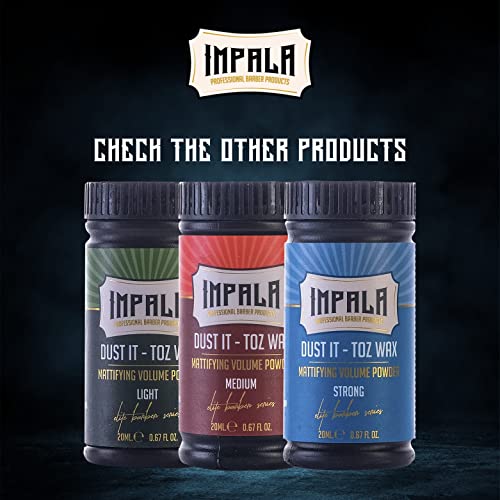 Impala Hair Powder Men Hair Styling Texturizing Powder For All Hair Types, Instant Volume, Matte Texture, Easy to Use, Fluffy & Natural & Lightwe