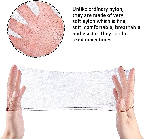 sukevitor Invisible Hair Net for Woman, 30Pcs Hair Nets for Women Bun, 20Pcs Hair Pins for Chignon Hairstyles for Kids Girls Women (Black)